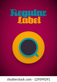 Vector Retro Cup of Coffee Design
