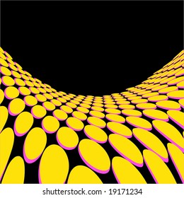 Vector Retro Dots Wave