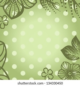 vector retro floral background