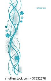 vector retro floral background