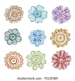 Vector Retro Floral Pattern (seamless)