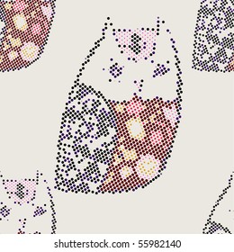 Vector Retro Floral (Seamless Pattern)