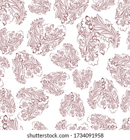 vector retro floral seamless wallpaper pattern