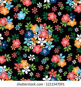 Vector Retro Floral(seamless pattern)