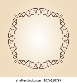  Vector retro frame .Vector illustration.