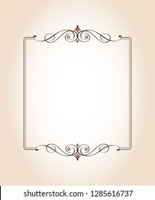 Vector retro frames rectangular vertical .Vector illustration.