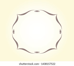 Vector retro frames space for text .Vector illustration.