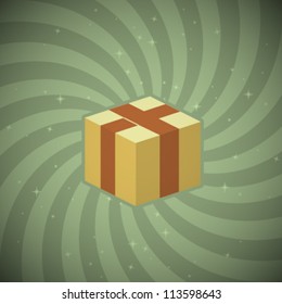 Vector Retro Gift Box