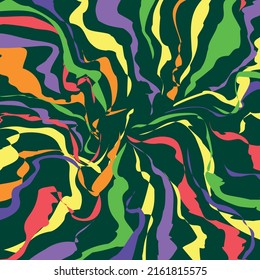 Vector retro groovy background 1970 vibes. 70s retro vibes multi-colour wallpaper