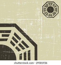the vector retro grunge background