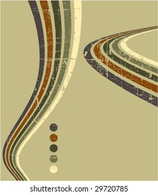 the vector retro grunge background