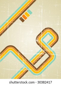 the vector retro grunge background