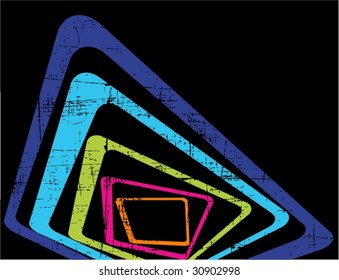 the vector retro grunge background