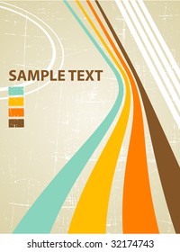 the vector retro grunge background