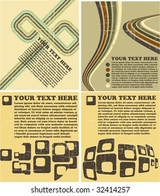 the vector retro grunge background