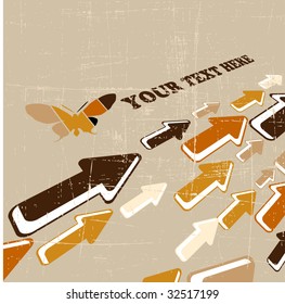 the vector retro grunge background