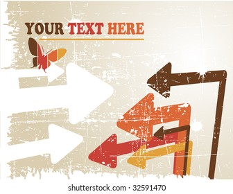 the vector retro grunge background