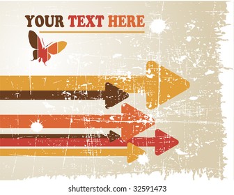 the vector retro grunge background