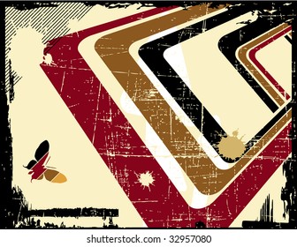 the vector retro grunge background