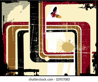 the vector retro grunge background
