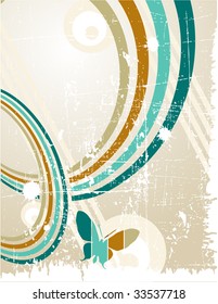 the vector retro grunge background