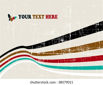 the vector retro grunge background
