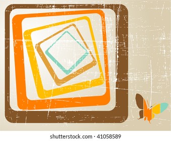 the vector retro grunge background