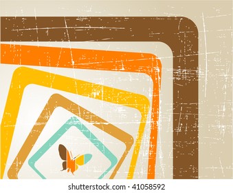 the vector retro grunge background