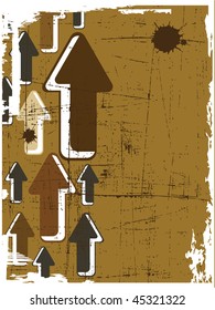 the vector retro grunge background