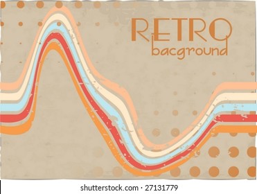 the vector retro grunge background eps 8