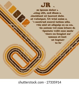 the vector retro grunge background eps 8