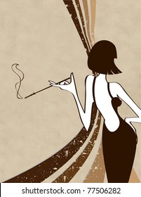the vector retro grunge background eps 8