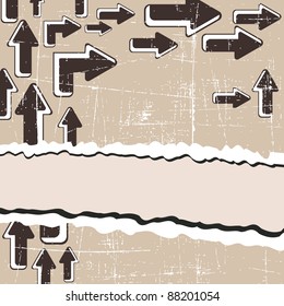 the vector retro grunge background - vector illustration