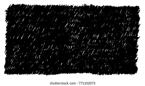 Vector retro grunge pastel scribble overlay black texture on white background