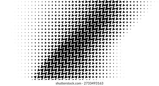 Vector retro grunge sound wave pattern. Audio equalizer halftone design with pulse effect

