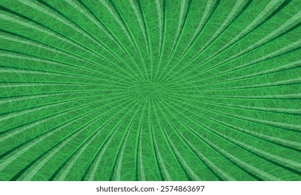 Vector retro grunge vintage frame with green beams and place for text