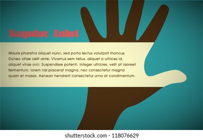  Vector Retro Hand Silhouette