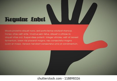  Vector Retro Hand Silhouette