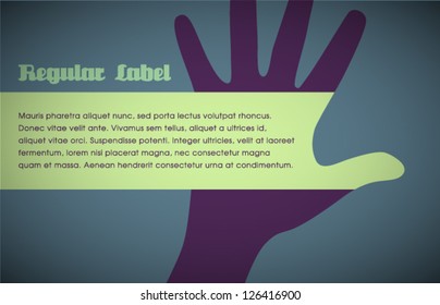 Vector Retro Hand Silhouette
