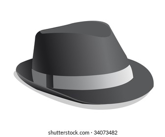 vector retro hat