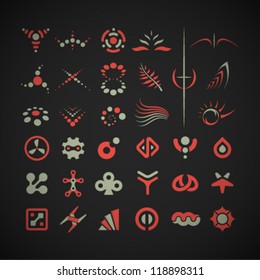  Vector Retro Icons Set
