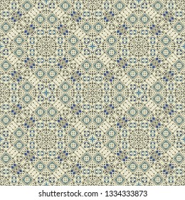 Vector retro illustration. Ideal for printing on fabric or paper.  Home  decor, interior design, cloth design. Vector seamless pattern.
