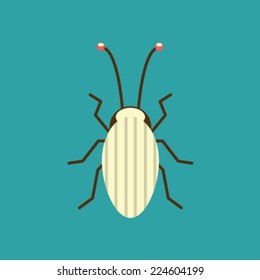 Vector Retro Jewel Bug Illustration 