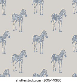 Vector retro neon color Zebra illustration motif seamless repeat pattern digital file artwork home decor print fashion fabric textile pop art 
