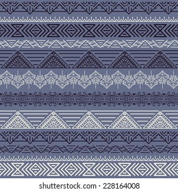 Vector retro pattern. Aztec background.