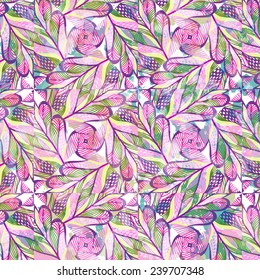 Vector retro pattern of geometric shapes. Seamless abstract texture. EPS 10 