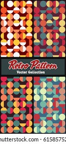 Vector Retro Pattern Set from the Sixties
