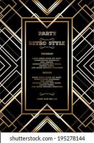 vector retro pattern for vintage party