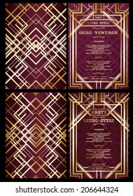 vector retro pattern for vintage party Gatsby style