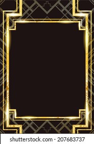 vector retro pattern for vintage party Gatsby style